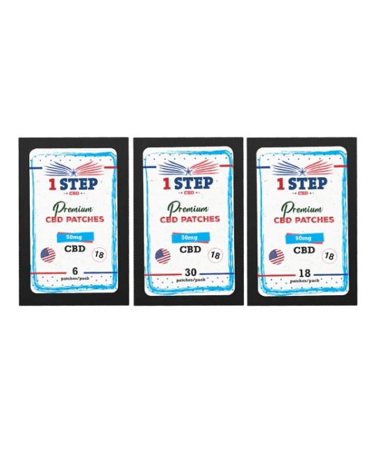 1 Step CBD 50mg CBD Patches