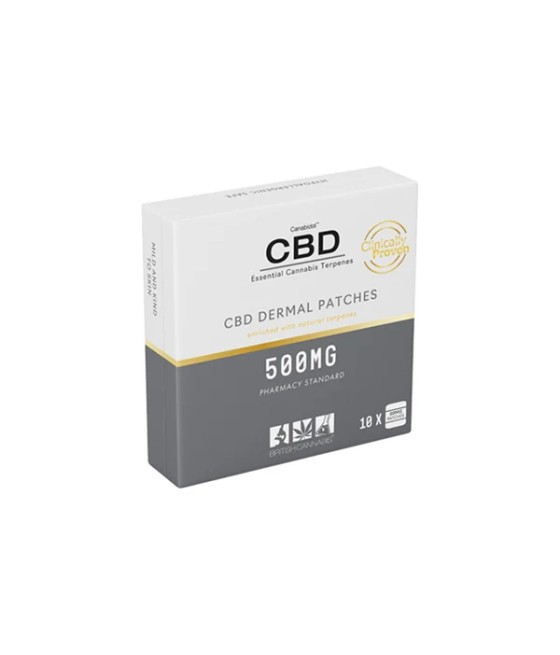 CBD by British Cannabis 500mg CBD Dermal CBD Patches - 10 Patches