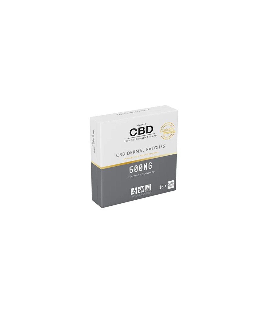 CBD by British Cannabis 500mg CBD Dermal CBD Patches - 10 Patches