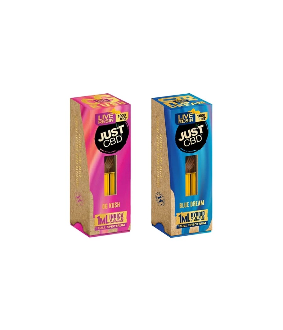 Just CBD Full Spectrum Live Resin 1000mg Signature Cartridges - 1ml