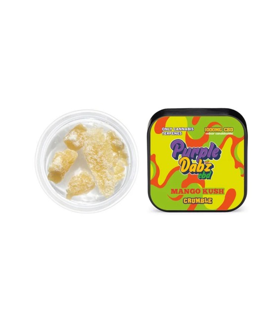 Purple Dabz by Purple Dank 1000mg CBD Crumble - Mango Kush (BUY 1 GET 1 FREE)