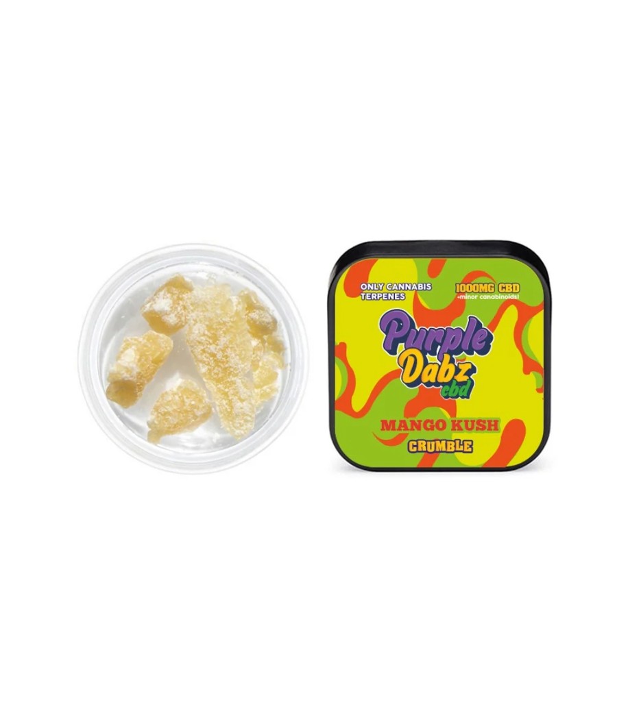 Purple Dabz by Purple Dank 1000mg CBD Crumble - Mango Kush (BUY 1 GET 1 FREE)