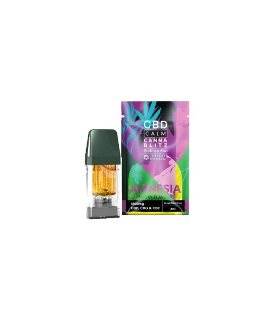 CBD Calm CANNABLITZ 1800mg CBD + CBG + CBC Prefilled Pod