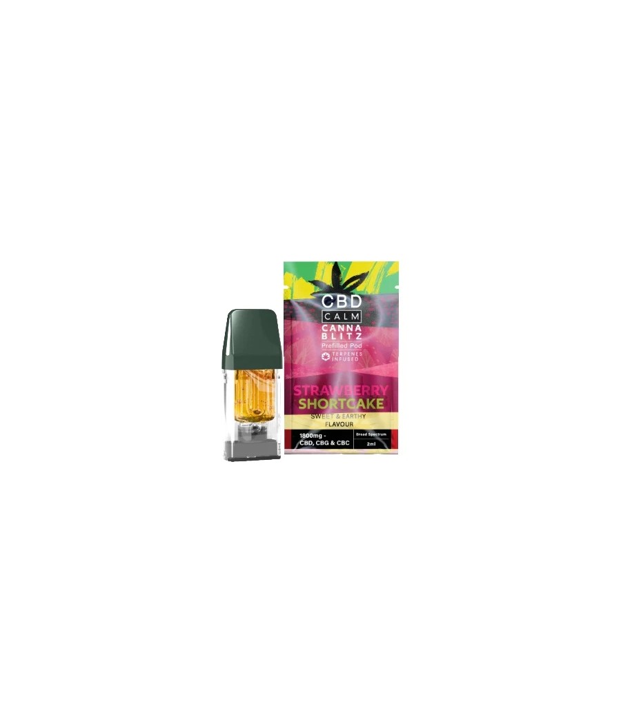 CBD Calm CANNABLITZ 1800mg CBD + CBG + CBC Prefilled Pod