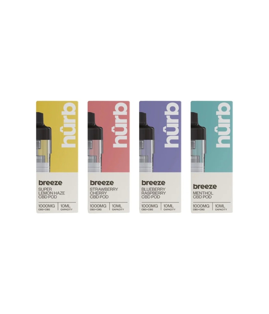Hurb Breeze CBD 1000mg Pre-filled Pod 10ml
