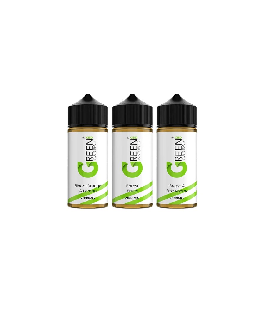 Green Naturals 2000mg CBD Vaping Liquid 100ml (50PG/50VG)