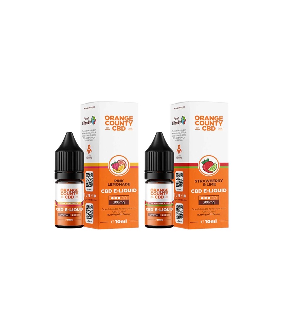 Orange County CBD 300mg Broad Spectrum CBD E-liquid 10ml (50VG/50PG)
