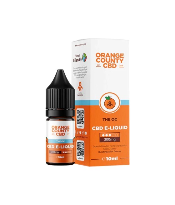 Orange County CBD 300mg Broad Spectrum CBD E-liquid 10ml (50VG/50PG)