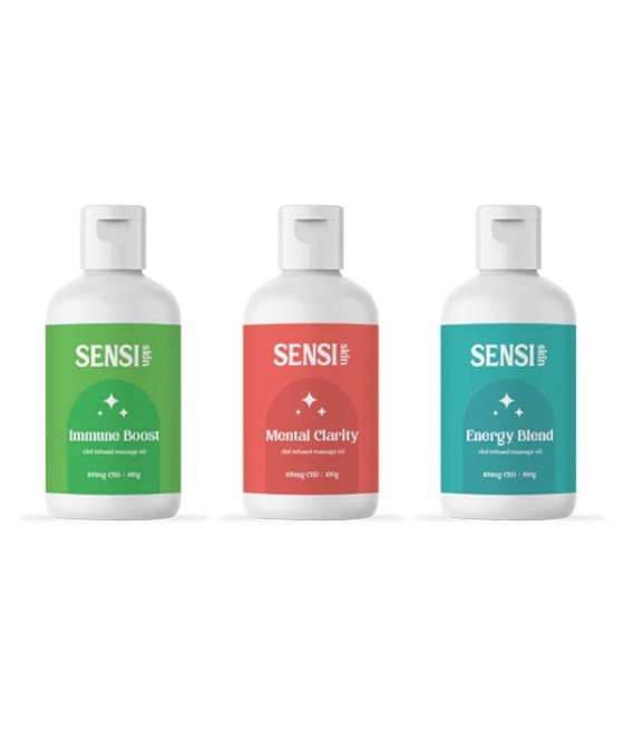 Sensi CBD 100mg CBD Massage Oil - 100ml (BUY 1 GET 1 FREE)