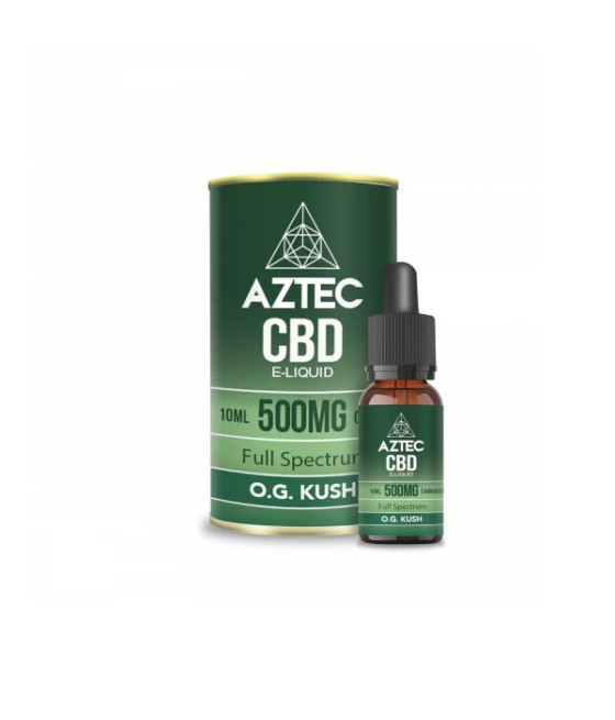 Aztec CBD 500mg CBD Vaping Liquid 10ml (50PG/50VG)