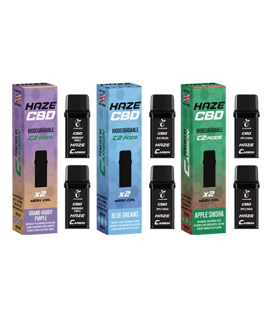 500mg Haze CBD C2 Pods - 800 puffs