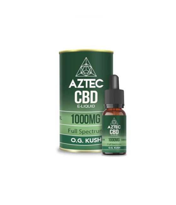 Aztec CBD 1000mg CBD Vaping Liquid 10ml (50PG/50VG)