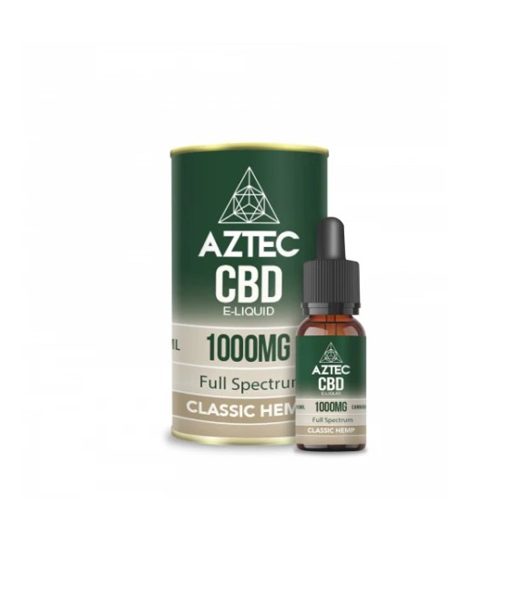 Aztec CBD 1000mg CBD Vaping Liquid 10ml (50PG/50VG)