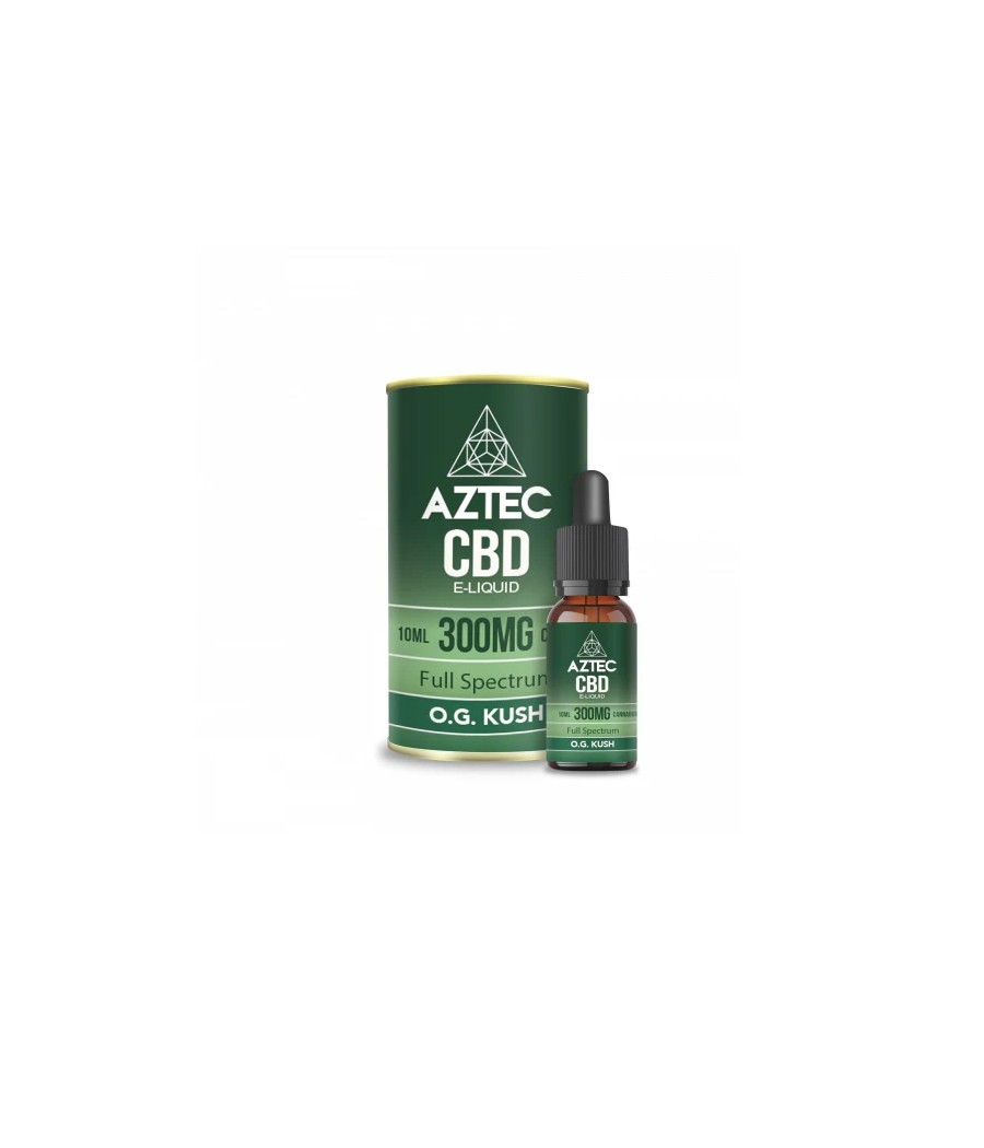 Aztec CBD 300mg CBD Vaping Liquid 10ml (50PG/50VG)