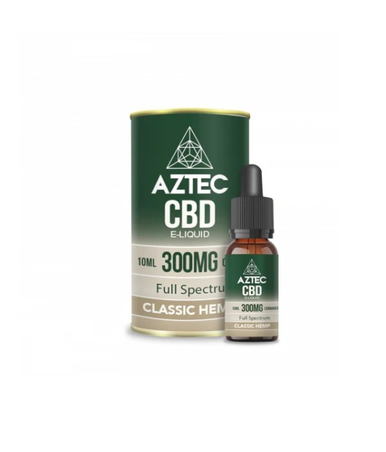 Aztec CBD 300mg CBD Vaping Liquid 10ml (50PG/50VG)