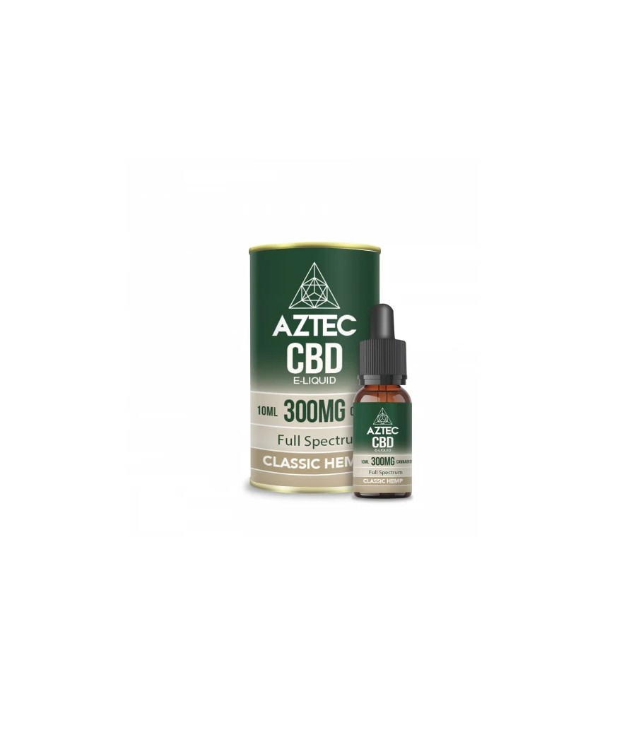 Aztec CBD 300mg CBD Vaping Liquid 10ml (50PG/50VG)