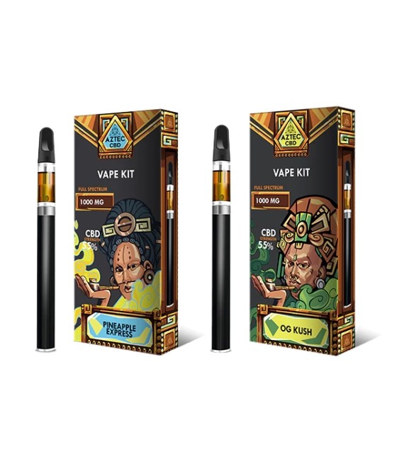 Aztec CBD 1000mg Vape Kit - 1ml