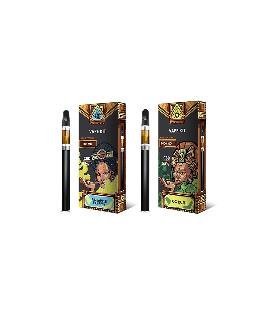 Aztec CBD 1000mg Vape Kit - 1ml
