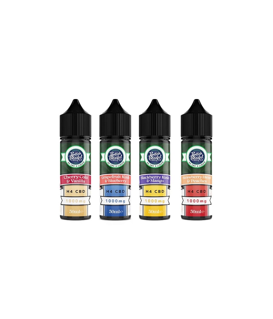 British Blissful 1000mg H4 CBD E-Liquid 50ml