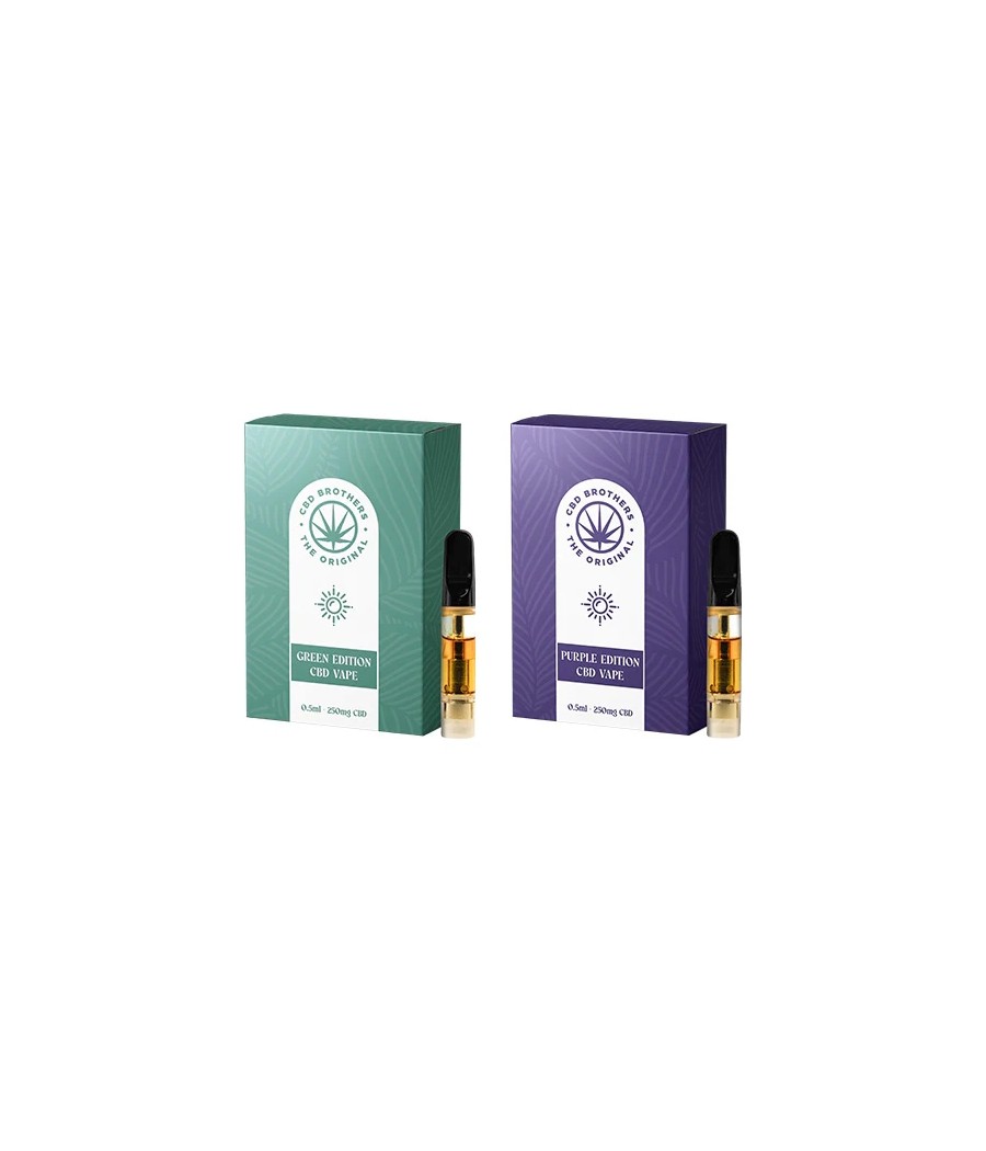 CBD Brothers 250mg Vape Cartridges - 0.5ml