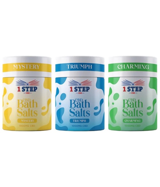 1 Step CBD 1000mg CBD Bath Salts - 500g (BUY 1 GET 1 FREE)