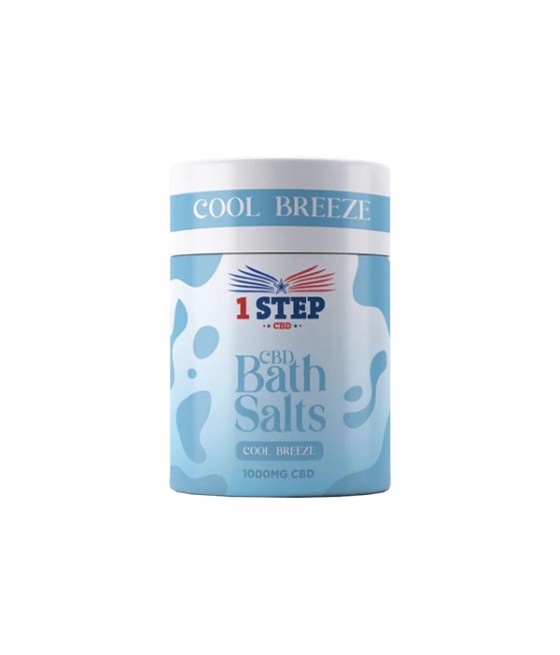 1 Step CBD 1000mg CBD Bath Salts - 500g (BUY 1 GET 1 FREE)