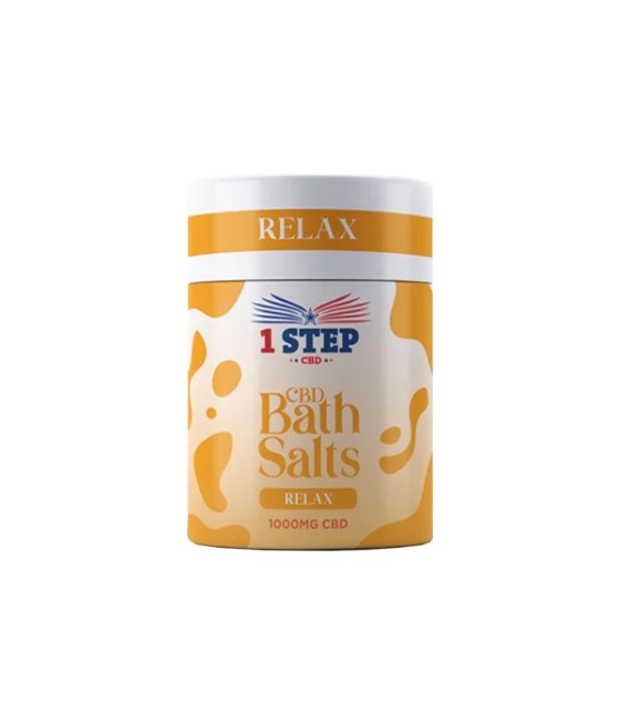 1 Step CBD 1000mg CBD Bath Salts - 500g (BUY 1 GET 1 FREE)