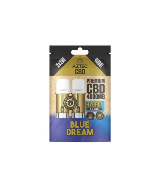 Aztec CBD 4000mg Broad Spectrum CBD Pods 2ml 4000 Puffs - 2 Pcs