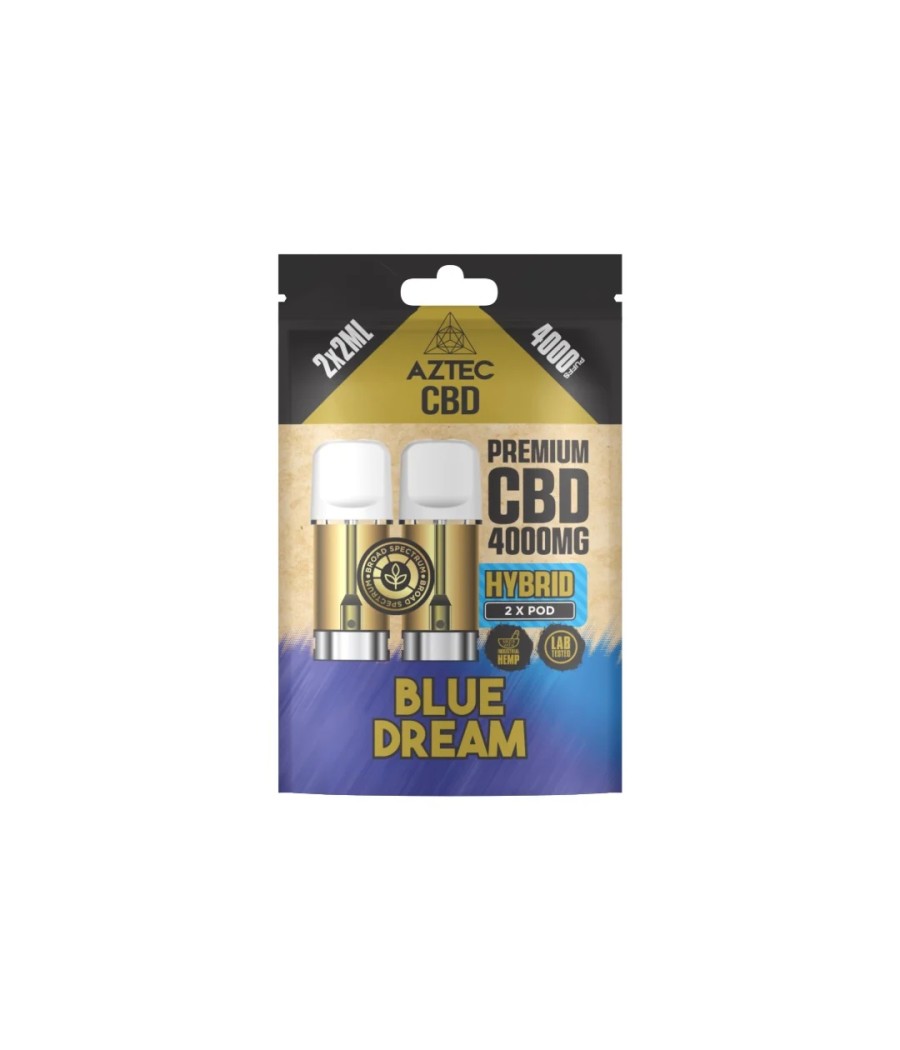Aztec CBD 4000mg Broad Spectrum CBD Pods 2ml 4000 Puffs - 2 Pcs