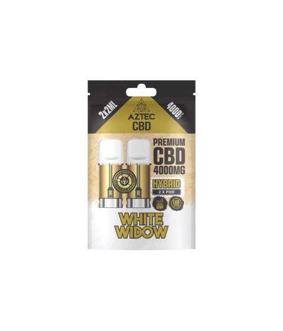 Aztec CBD 4000mg Broad Spectrum CBD Pods 2ml 4000 Puffs - 2 Pcs