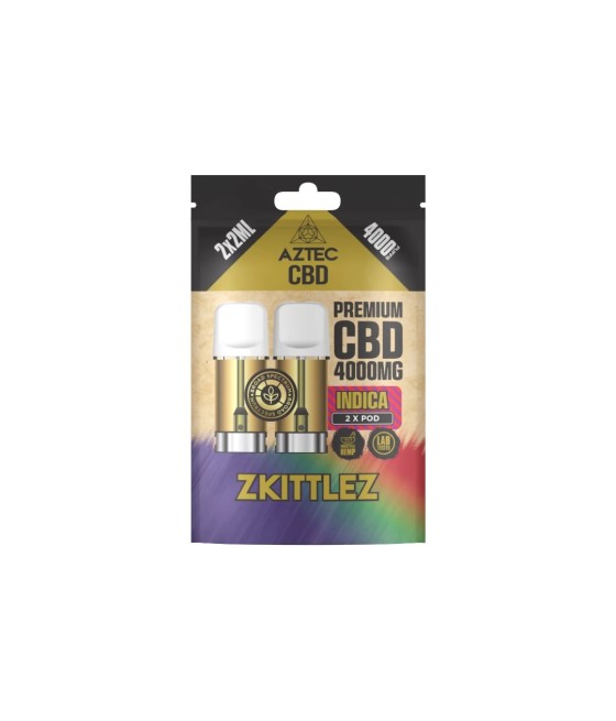 Aztec CBD 4000mg Broad Spectrum CBD Pods 2ml 4000 Puffs - 2 Pcs