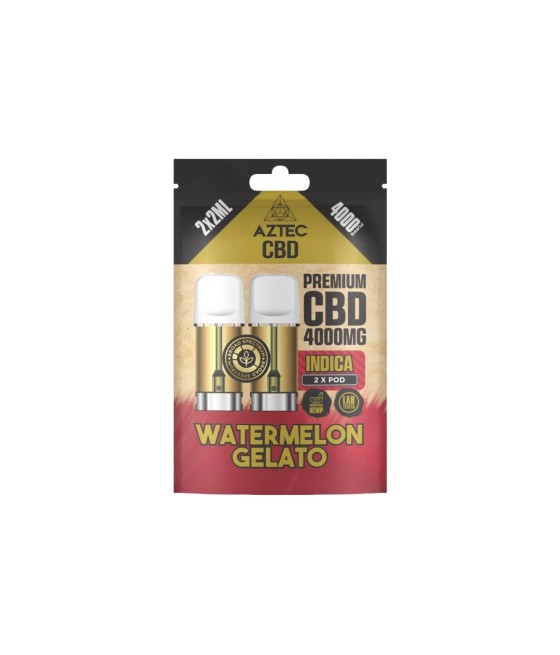 Aztec CBD 4000mg Broad Spectrum CBD Pods 2ml 4000 Puffs - 2 Pcs