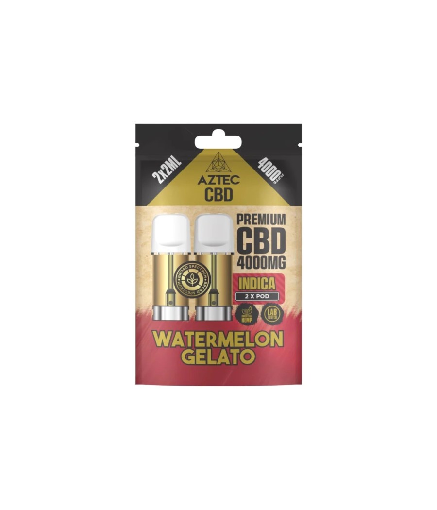 Aztec CBD 4000mg Broad Spectrum CBD Pods 2ml 4000 Puffs - 2 Pcs