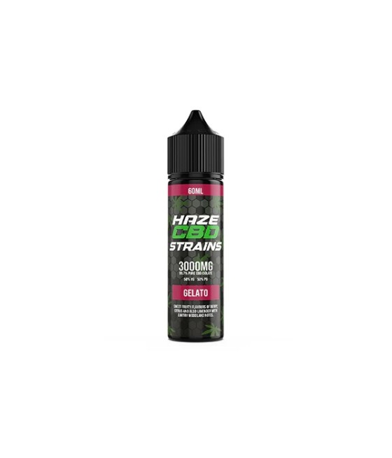 Haze CBD Strains 3000mg CBD E-Liquid 50ml Shortfill 0mg (50VG/50PG)