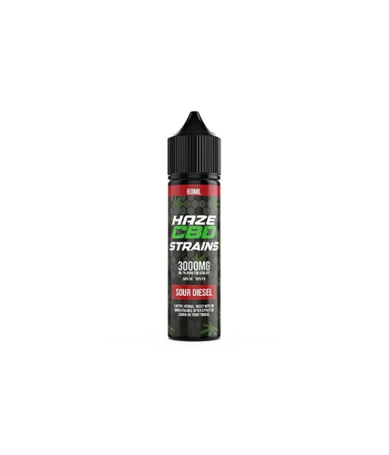 Haze CBD Strains 3000mg CBD E-Liquid 50ml Shortfill 0mg (50VG/50PG)