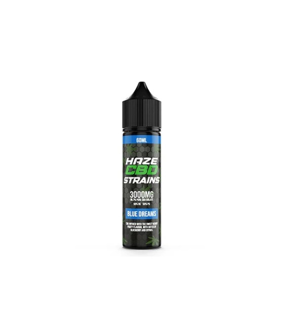 Haze CBD Strains 3000mg CBD E-Liquid 50ml Shortfill 0mg (50VG/50PG)