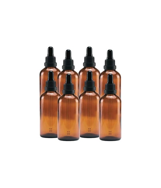 Bulk Empty Amber Glass Tincture Bottles 100ml