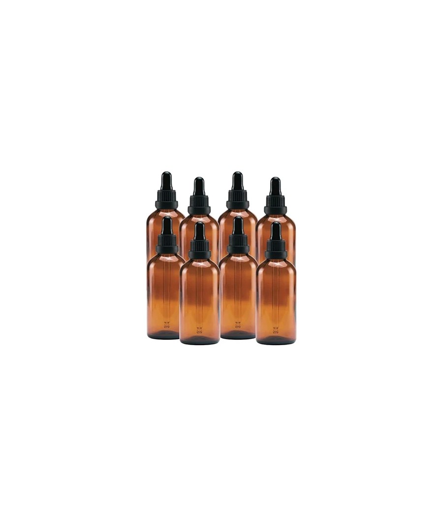 Bulk Empty Amber Glass Tincture Bottles 100ml