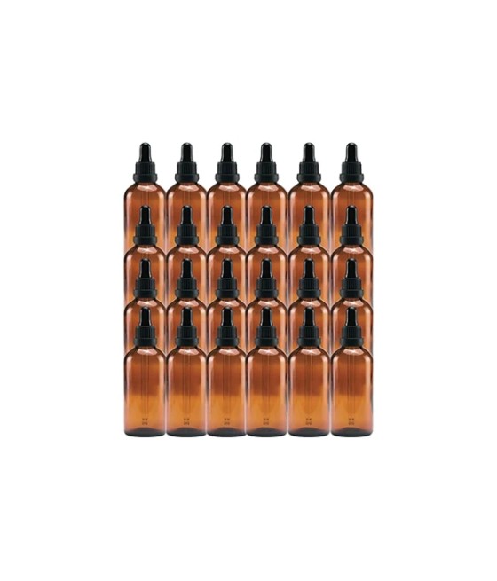 Bulk Empty Amber Glass Tincture Bottles 100ml
