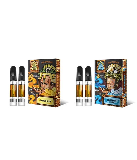 Aztec CBD 2 x 1000mg Cartridge Kit - 1ml