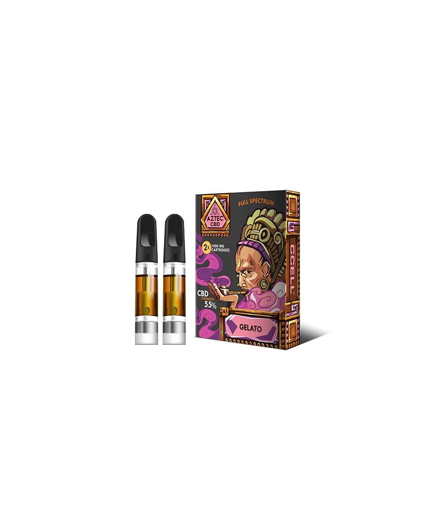 Aztec CBD 2 x 1000mg Cartridge Kit - 1ml