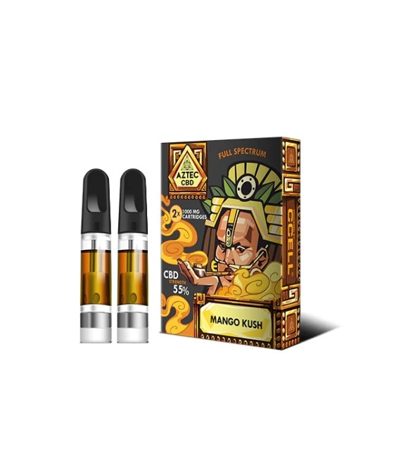 Aztec CBD 2 x 1000mg Cartridge Kit - 1ml
