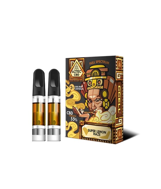 Aztec CBD 2 x 1000mg Cartridge Kit - 1ml