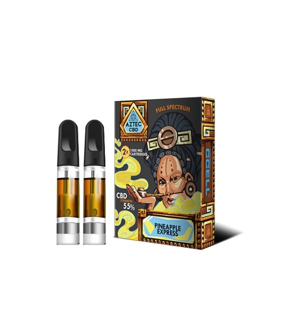 Aztec CBD 2 x 1000mg Cartridge Kit - 1ml