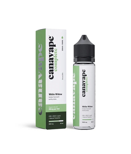 Canavape 1800mg Full-Spectrum CBD + CBG E-liquid 50ml (30VG/70PG)