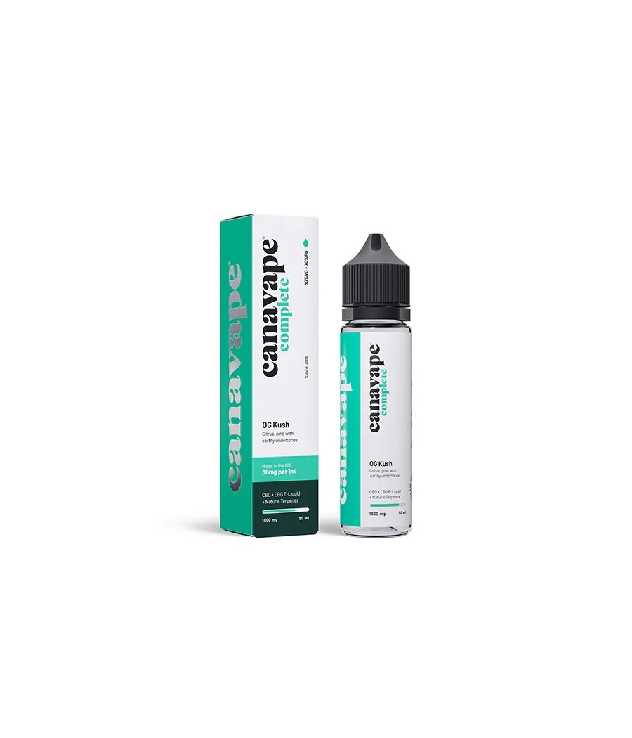 Canavape 1800mg Full-Spectrum CBD + CBG E-liquid 50ml (30VG/70PG)