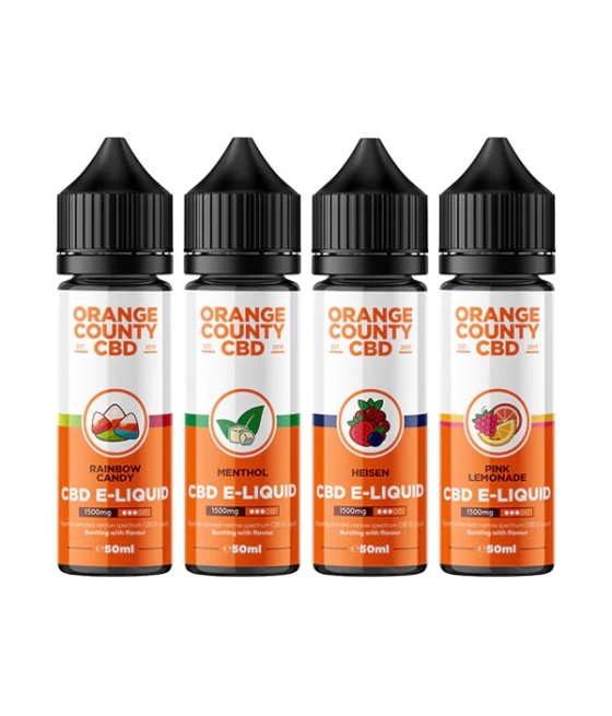 Orange County CBD 1500mg Broad Spectrum CBD E-liquid 50ml (60VG/40PG)