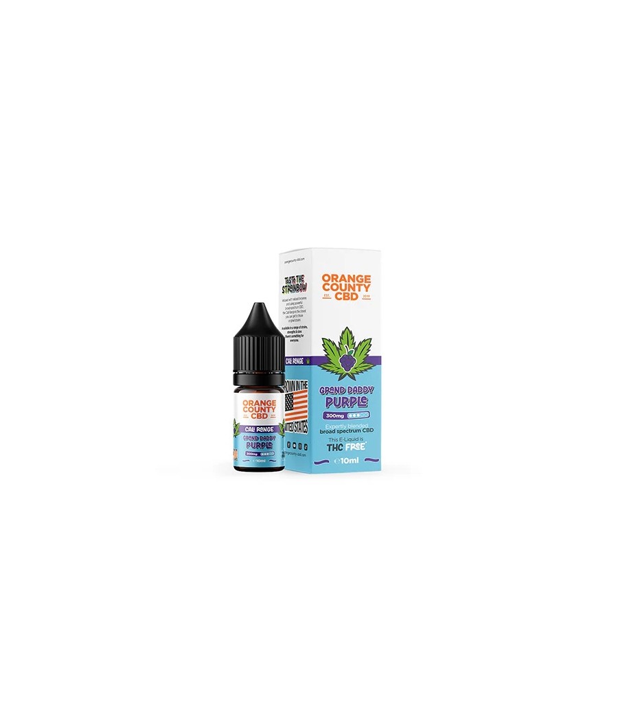 Orange County CBD Cali Range 300mg CBD 10ml E-liquid (60VG/40PG)