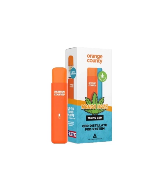 750mg Orange County CBD Prefilled Pod Vape System