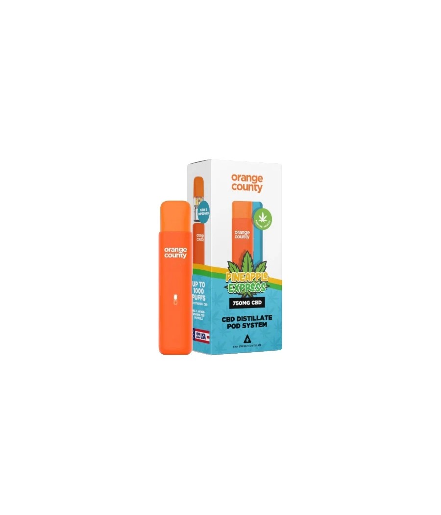 750mg Orange County CBD Prefilled Pod Vape System